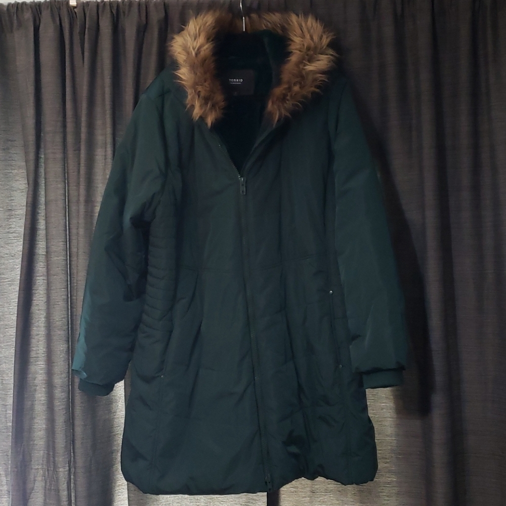 Torrid fur hood jacket